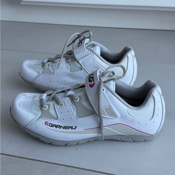 Garneau Women’s Cycling Shoes White US 7.5 Spin Road Like New - Picture 6 of 8